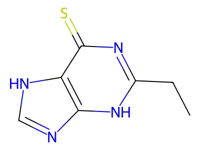 2-ethyl-6-thiopurine structure