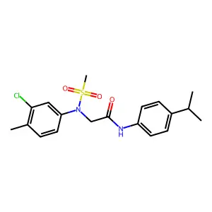 2-(3-chloro-4-methyl-N-methylsulfonylanilino)-N-(4-propan-2-ylphenyl)acetamide structure