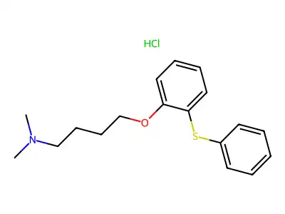 1-Butanamine, N,N-dimethyl-4-(2-(phenylthio)phenoxy)-, hydrochloride structure