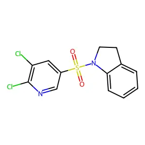 1-[(5,6-Dichloro-3-pyridinyl)sulfonyl]indoline structure