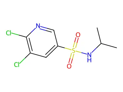 5,6-Dichloro-N-isopropylpyridine-3-sulfonamide structure