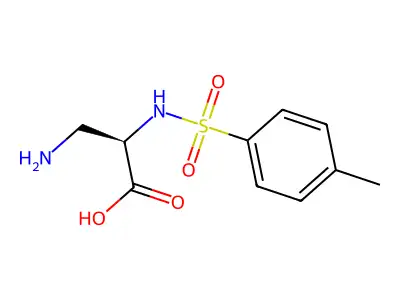 3-Amino-2-[(4-methylphenyl)sulfonylamino]propanoic acid structure
