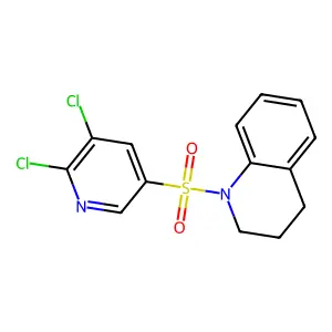 1-(5,6-dichloropyridin-3-yl)sulfonyl-3,4-dihydro-2H-quinoline structure