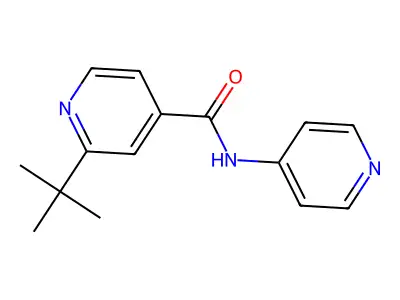 4-Pyridinecarboxamide,2-(1,1-dimethylethyl)-N-4-pyridinyl-(9CI) structure