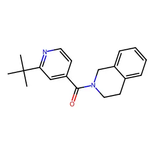 (2-tert-butylpyridin-4-yl)(3,4-dihydroisoquinolin-2(1H)-yl)methanone structure