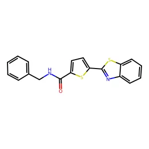 5-(1,3-benzothiazol-2-yl)-N-benzylthiophene-2-carboxamide structure