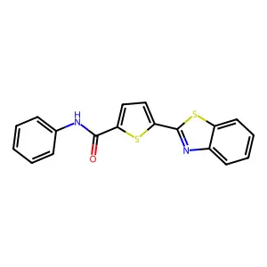 5-(1,3-benzothiazol-2-yl)-N-phenylthiophene-2-carboxamide structure