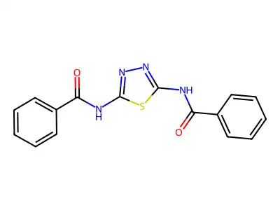 Benzamide, N,N'-1,3,4-thiadiazole-2,5-diylbis- structure