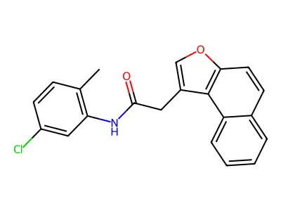 N-(5-Chloro-2-methylphenyl)-2-{naphtho[2,1-B]furan-1-YL}acetamide structure
