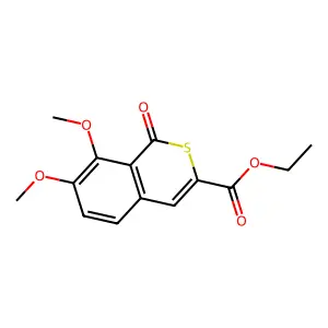 Ethyl 7,8-dimethoxy-1-oxoisothiochromene-3-carboxylate structure