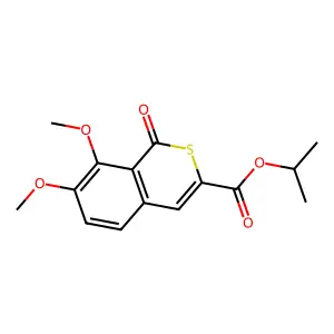 Propan-2-yl 7,8-dimethoxy-1-oxoisothiochromene-3-carboxylate structure