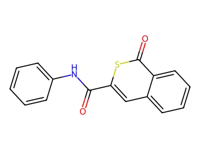 1-oxo-N-phenyl-1H-isothiochromene-3-carboxamide structure