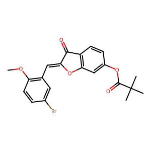 C21H19BrO5 structure