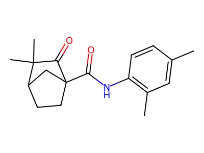 N-(2,4-dimethylphenyl)-3,3-dimethyl-2-oxobicyclo[2.2.1]heptane-1-carboxamide structure