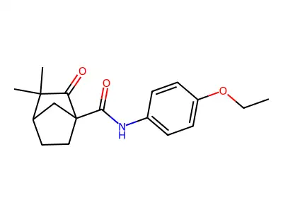 N-(4-ethoxyphenyl)-3,3-dimethyl-2-oxobicyclo[2.2.1]heptane-1-carboxamide structure