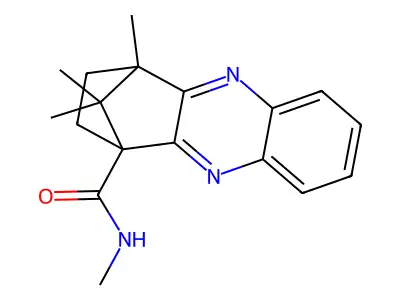 N,4,11,11-tetramethyl-3,4-dihydro-1,4-methanophenazine-1(2H)-carboxamide structure