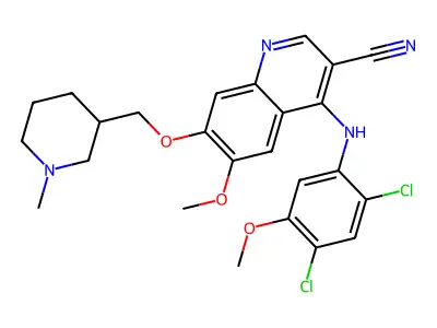 4-phenylamino-3-quinolinecarbonitrile 10 structure