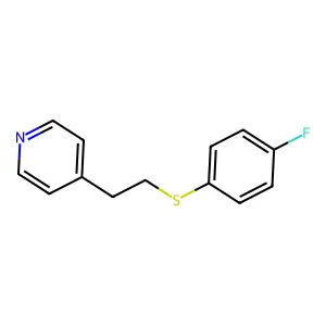 Pyridine, 4-[2-[(4-fluorophenyl)thio]ethyl]- structure