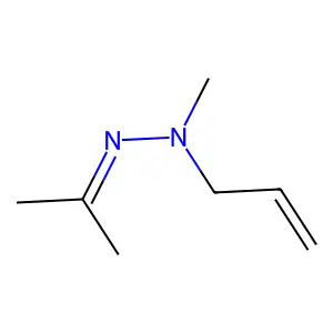 Acetone methylallylhydrazone structure