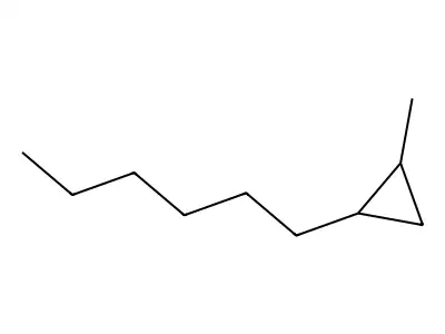 1-Hexyl-2-methylcyclopropane structure