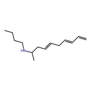 N-Butyl-4,7,9-decatrien-2-amine structure