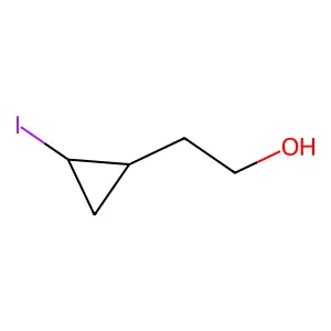 Cyclopropaneethanol, 2-iodo- structure