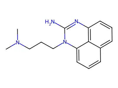 Perimidine, 2-amino-1-(3-(dimethylamino)propyl)- structure