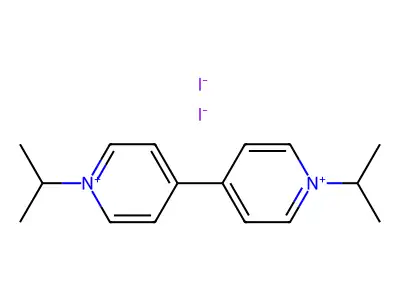 4,4'-Bipyridinium, 1,1'-bis(1-methylethyl)-, diiodide structure