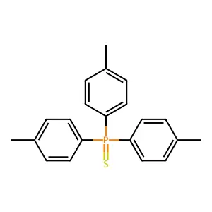 Phosphine sulfide, tris(4-methylphenyl)- structure