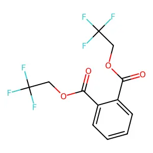 Bis(2,2,2-trifluoroethyl) phthalate structure