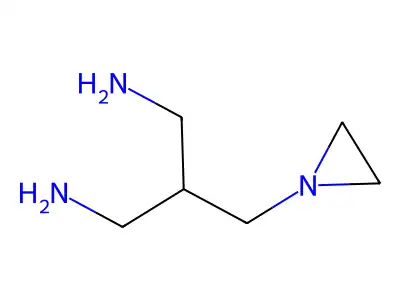 2-(Aziridin-1-ylmethyl)propane-1,3-diamine structure
