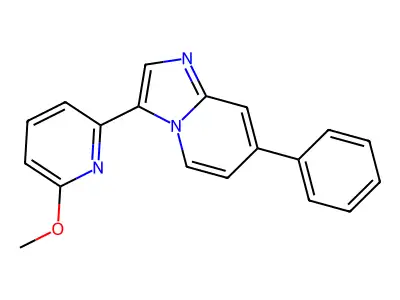 3-(6-Methoxypyridin-2-yl)-7-phenylimidazo[1,2-a]pyridine structure