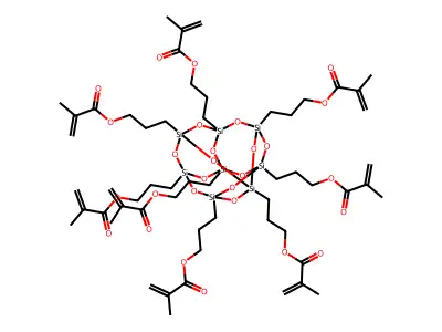 Octakis(3-methacryloxypropyl)octasilsesquioxane structure