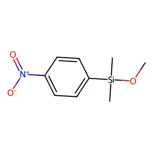 Silane, methoxydimethyl(4-nitrophenyl)- structure