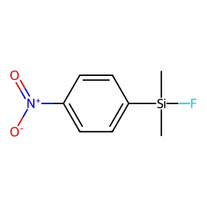 Silane, fluorodimethyl(4-nitrophenyl)- structure