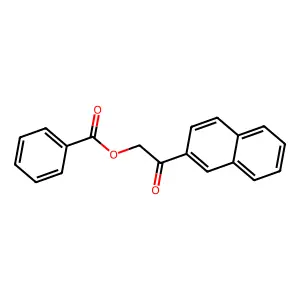 (2-Naphthalen-2-yl-2-oxoethyl) benzoate structure