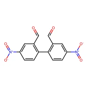 4,4'-二硝基联苯-2,2'-二甲醛 structure
