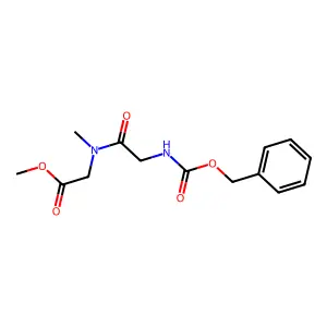 Methyl N-[(benzyloxy)carbonyl]glycyl-N-methylglycinate structure
