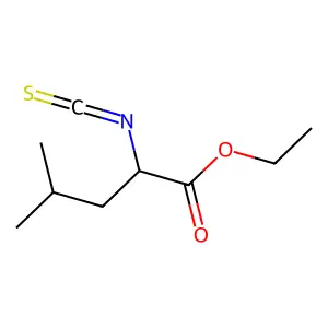 2-Isothiocyanato-4-methylpentanoic acid ethyl ester structure