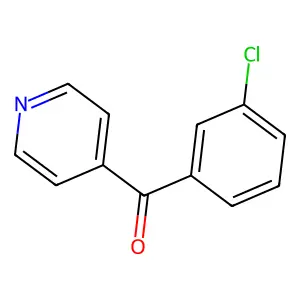 (3-Chlorophenyl)(pyridin-4-yl)methanone structure