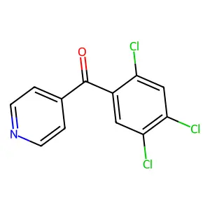 (Pyridin-4-yl)(2,4,5-trichlorophenyl)methanone structure
