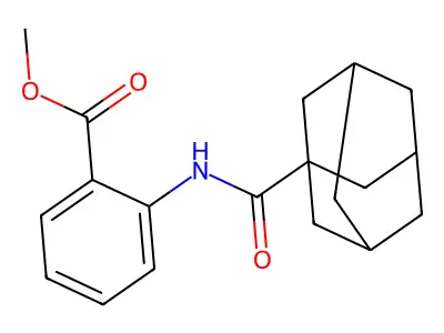 Methyl 2-(adamantanylcarbonylamino)benzoate structure