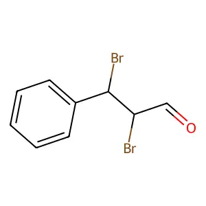 2,3-Dibromo-3-phenylpropanal structure