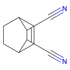 Bicyclo[2.2.2]oct-5-ene-2,3-dicarbonitrile structure