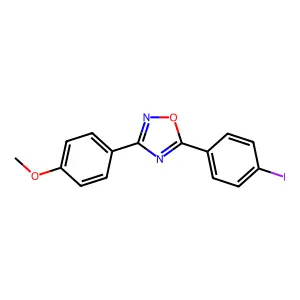 5-(4-Iodophenyl)-3-(4-methoxyphenyl)-1,2,4-oxadiazole structure