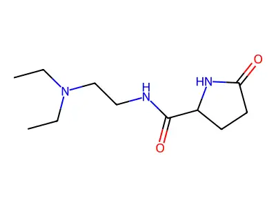 2-Pyrrolidinecarboxamide, N-[2-(diethylamino)ethyl]-5-oxo- structure