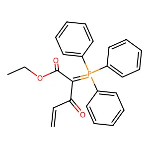 Ethyl 3-oxo-2-(triphenyl-lambda~5~-phosphanylidene)pent-4-enoate structure
