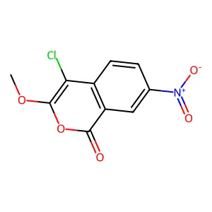 4-Chloro-3-methoxy-7-nitro-isocoumarin structure