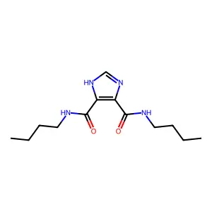 1H-Imidazole-4,5-dicarboxamide, N,N'-dibutyl- structure