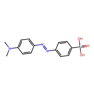 Benzenearsonic acid, p-((p-(dimethylamino)phenyl)azo)- structure